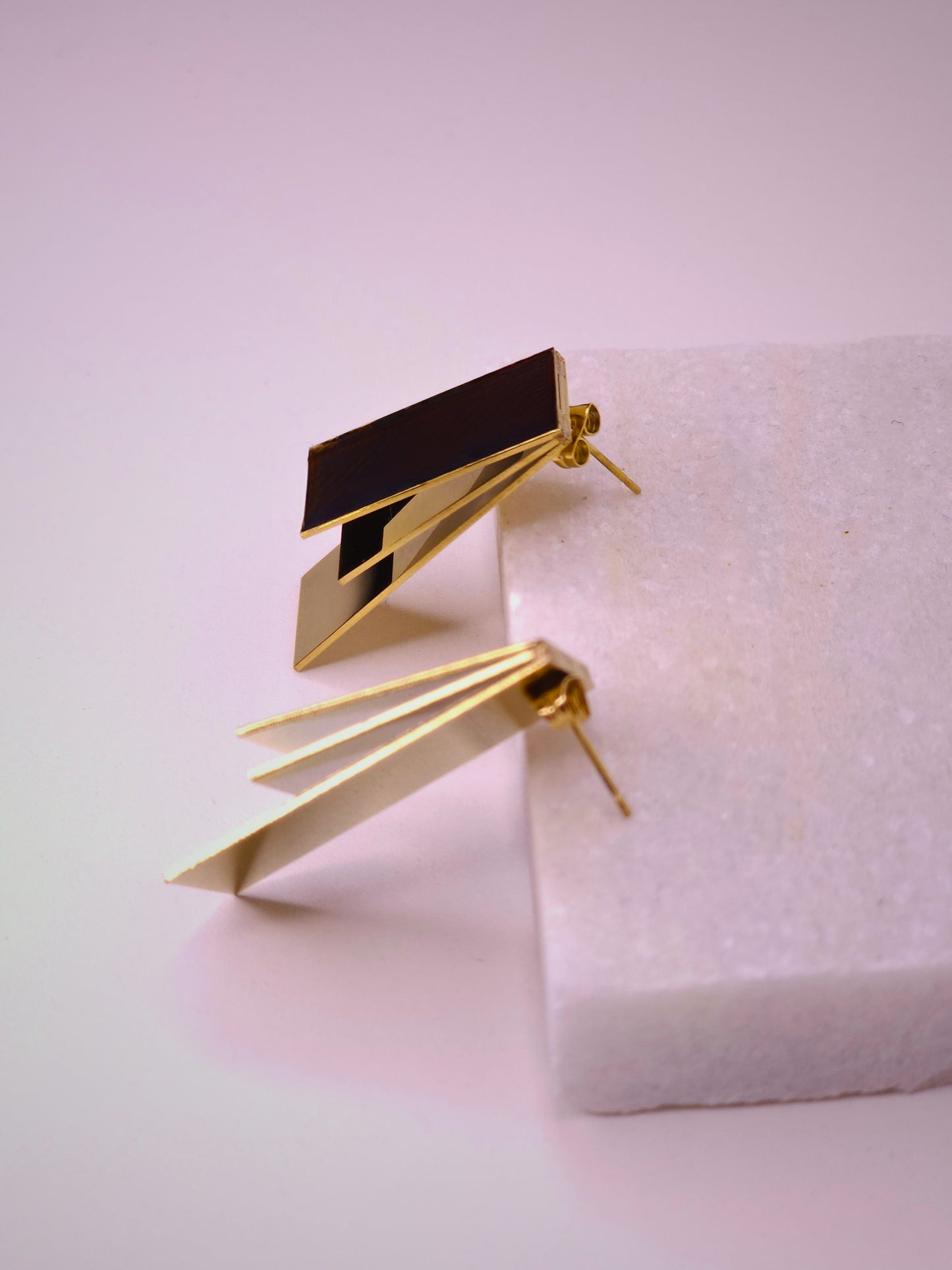 Vexa Layered Slate Earrings