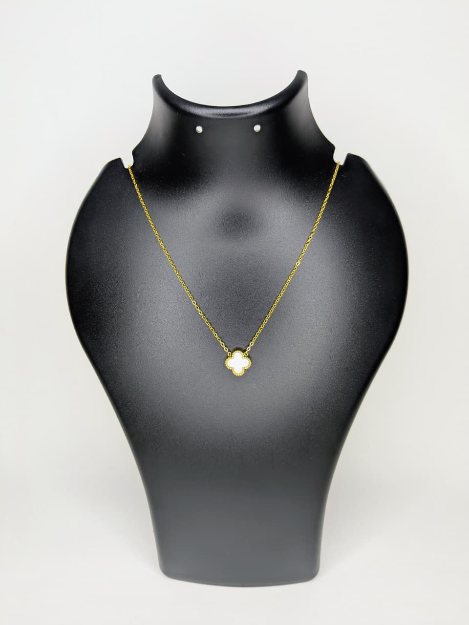 Reversible Clover Pendant and Chain