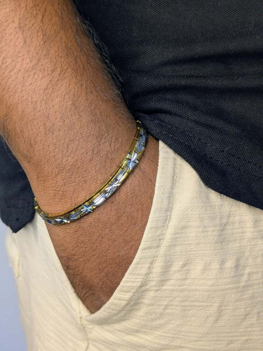 Men's Dual Tone Bracelet