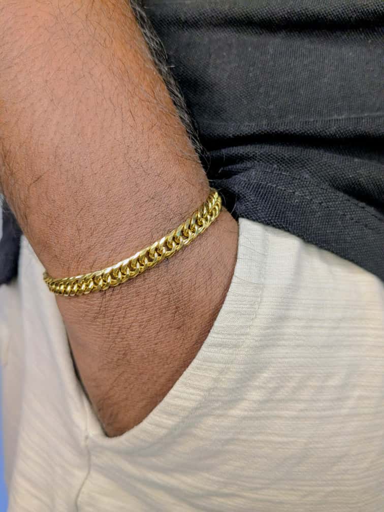 Men's Gold Chain Bracelet
