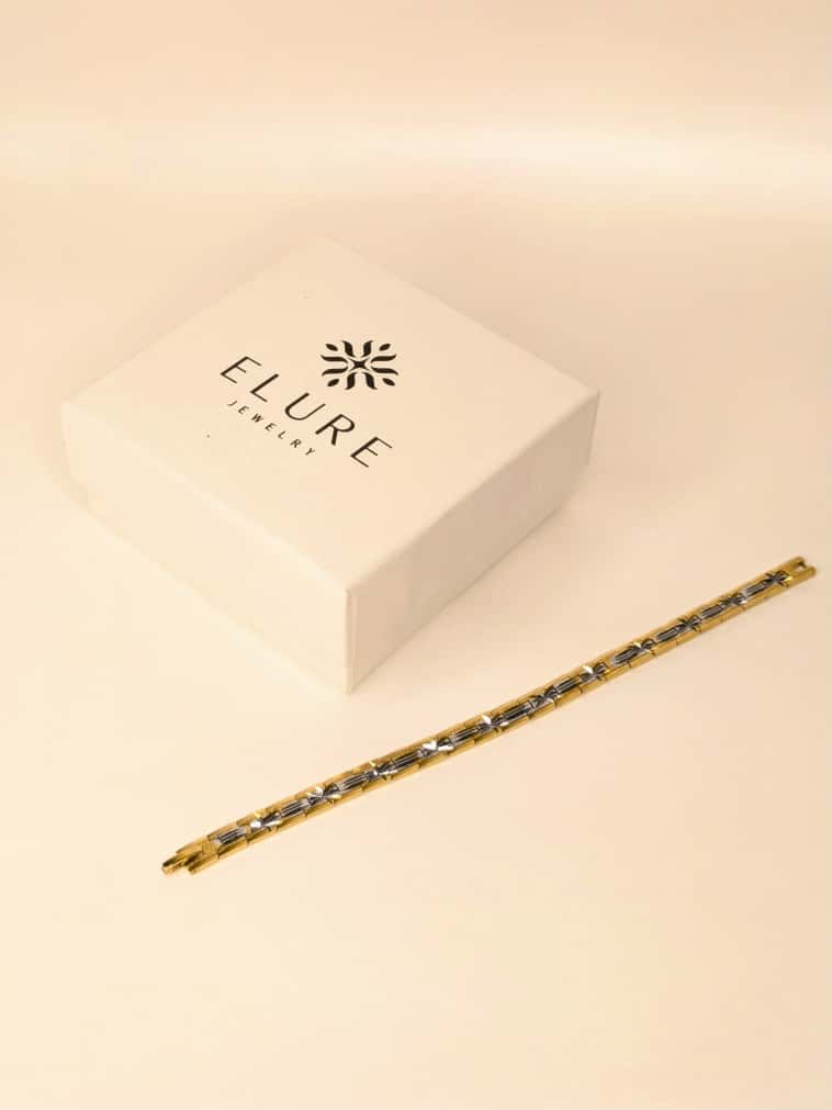 Men's Dual Tone Bracelet