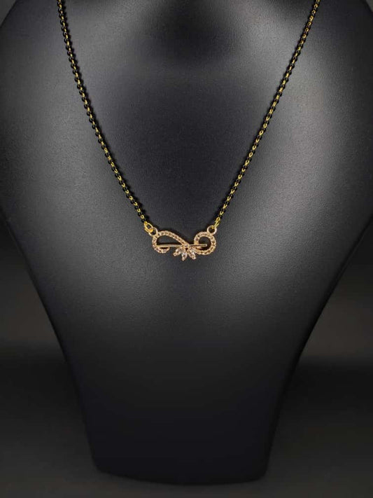 Aaradhya AD Studded Rosegold Plated Mangalsutra