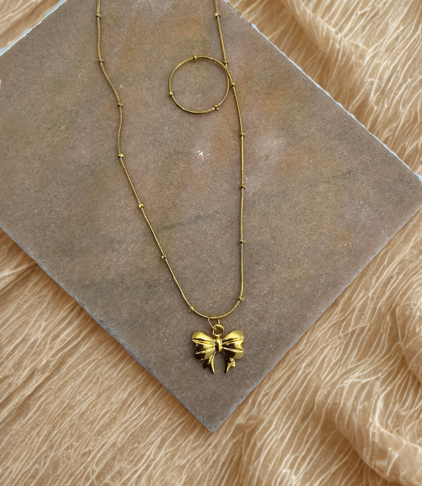 Lulu Bow Pendant and Chain